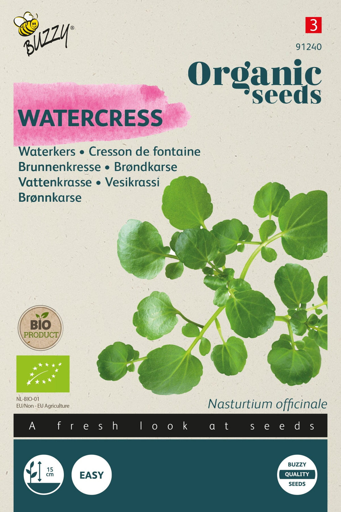 Buzzy Organic Seeds BIO Brunnenkresse