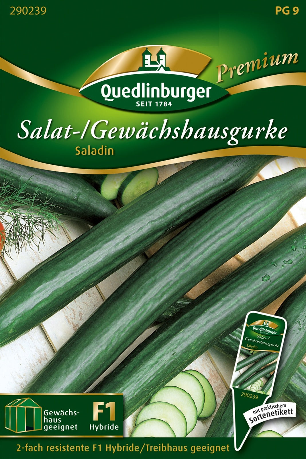 Quedlinburger Gewächshaus-Schlangengurke Saladin