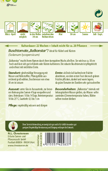 N.L. Chrestensen Buschtomate Balkonstar