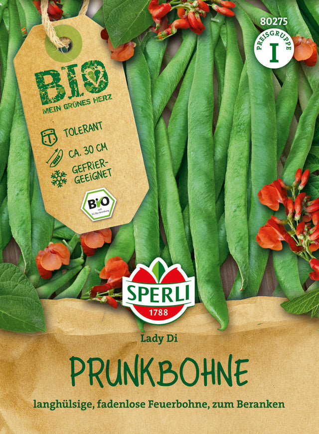 SPERLI BIO Prunkbohne Lady Di