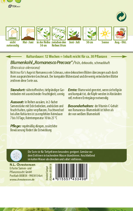 N.L. Chrestensen Blumenkohl Romanesco Precoce