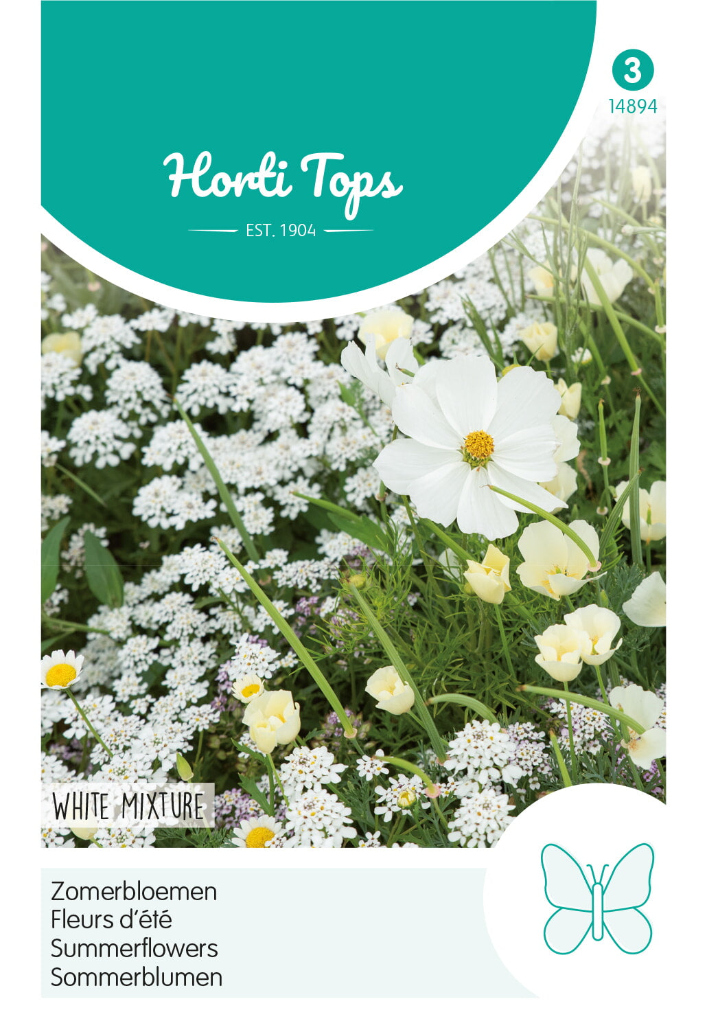 Horti Tops Sommerblumen Weiße Töne Mischung