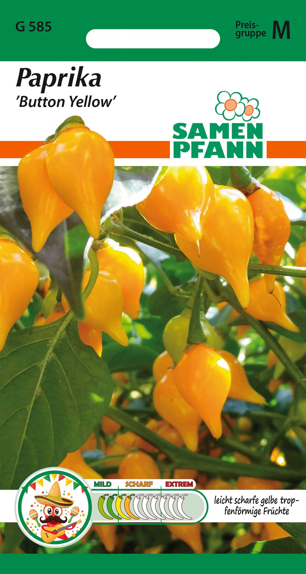 Samen Pfann Paprika Button Yellow