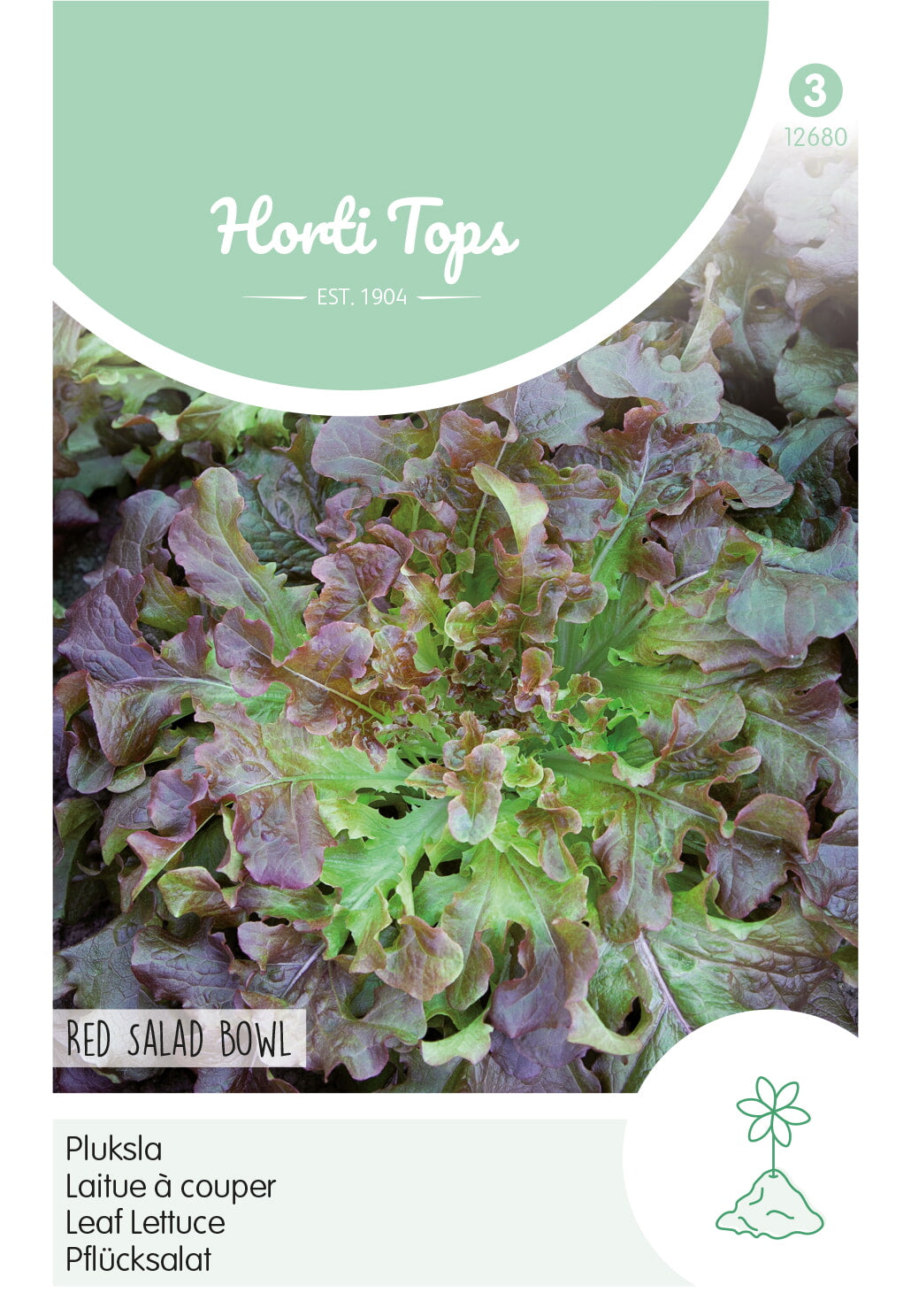 Horti Tops Pflücksalat Red Salad Bowl