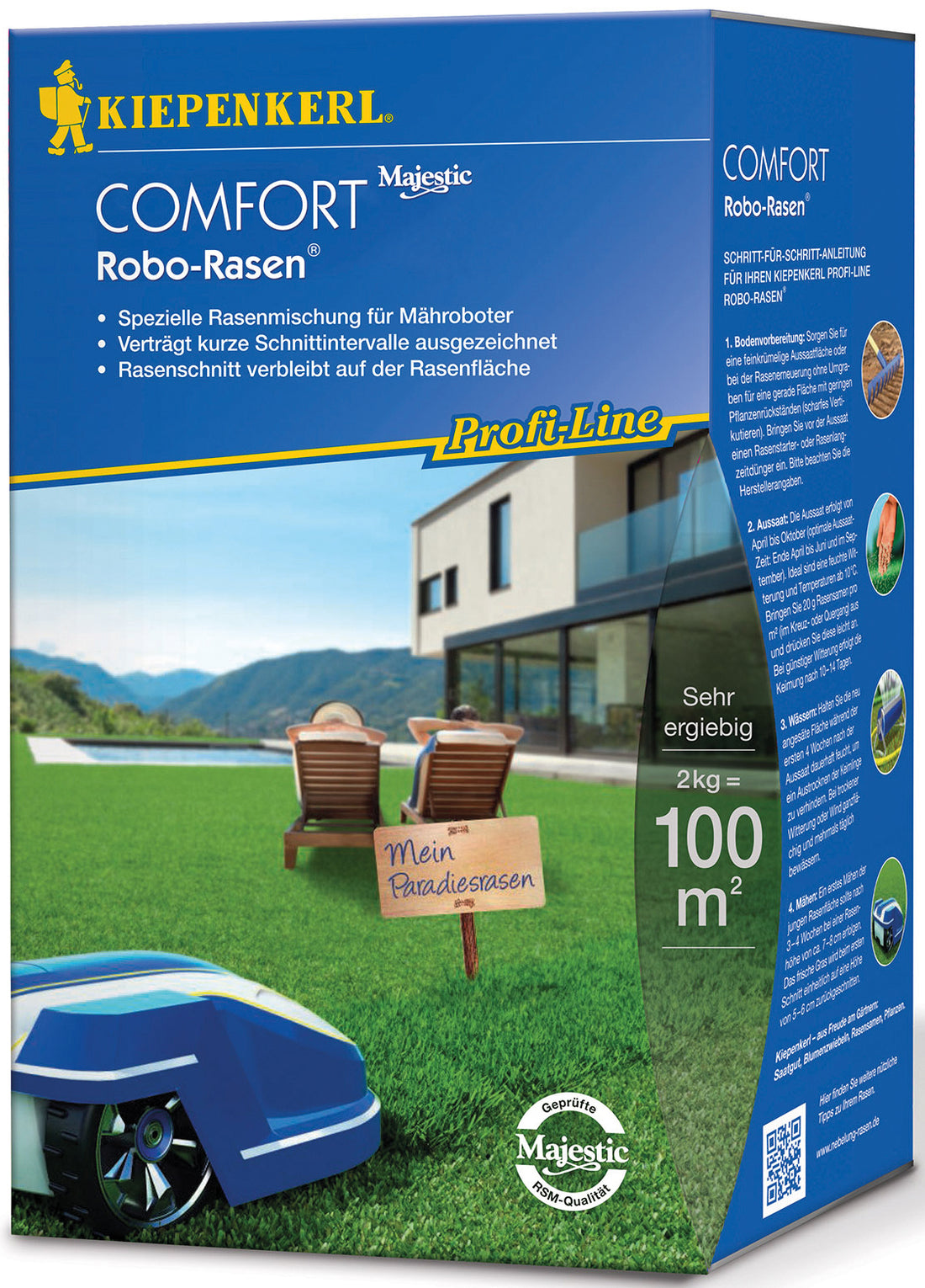 Kiepenkerl Rasen für Roboter Comfort Robo-Rasen®, 2 kg Profi-Line