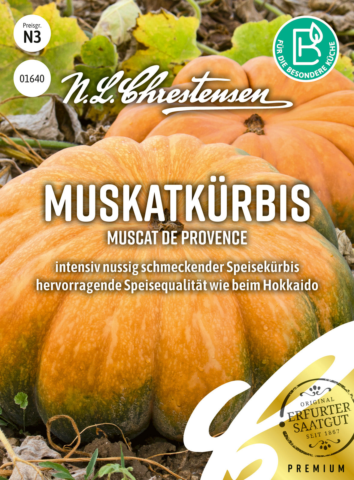 N.L. Chrestensen Muskatkürbis Muscat de Provence