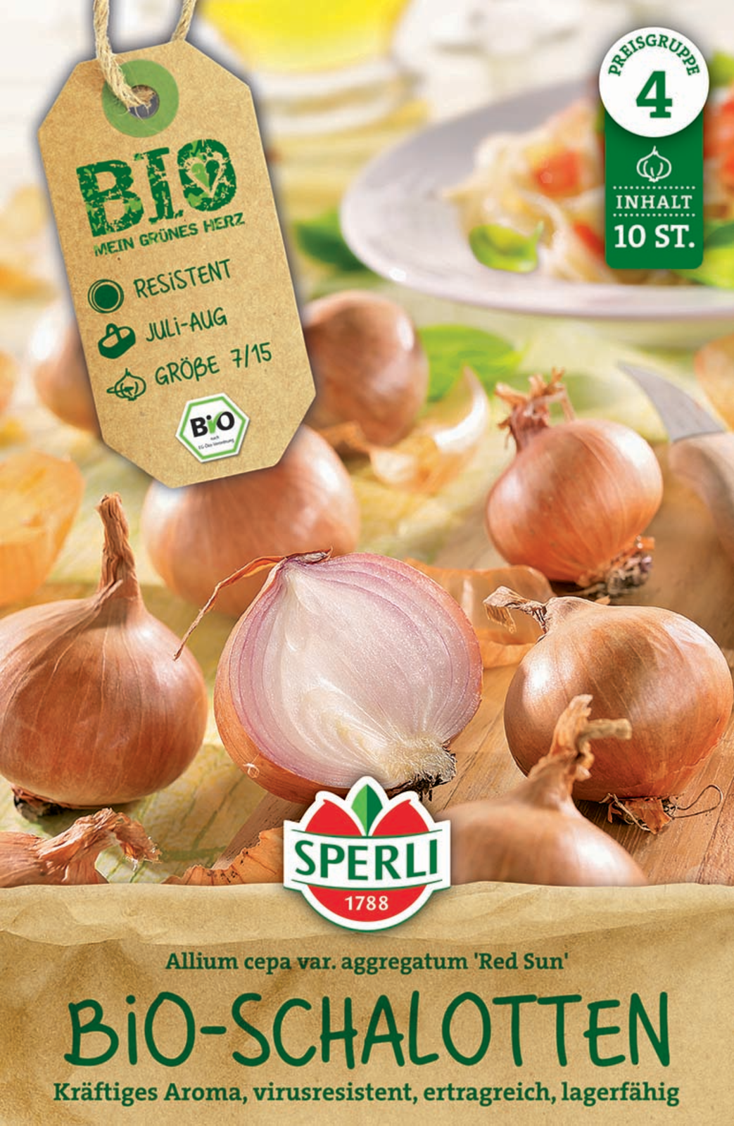 SPERLI BIO Rote Schalotte Red Sun 10 Stück