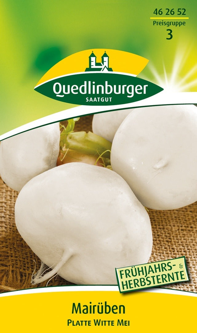 Quedlinburger Mairübe Platte Witte Mei