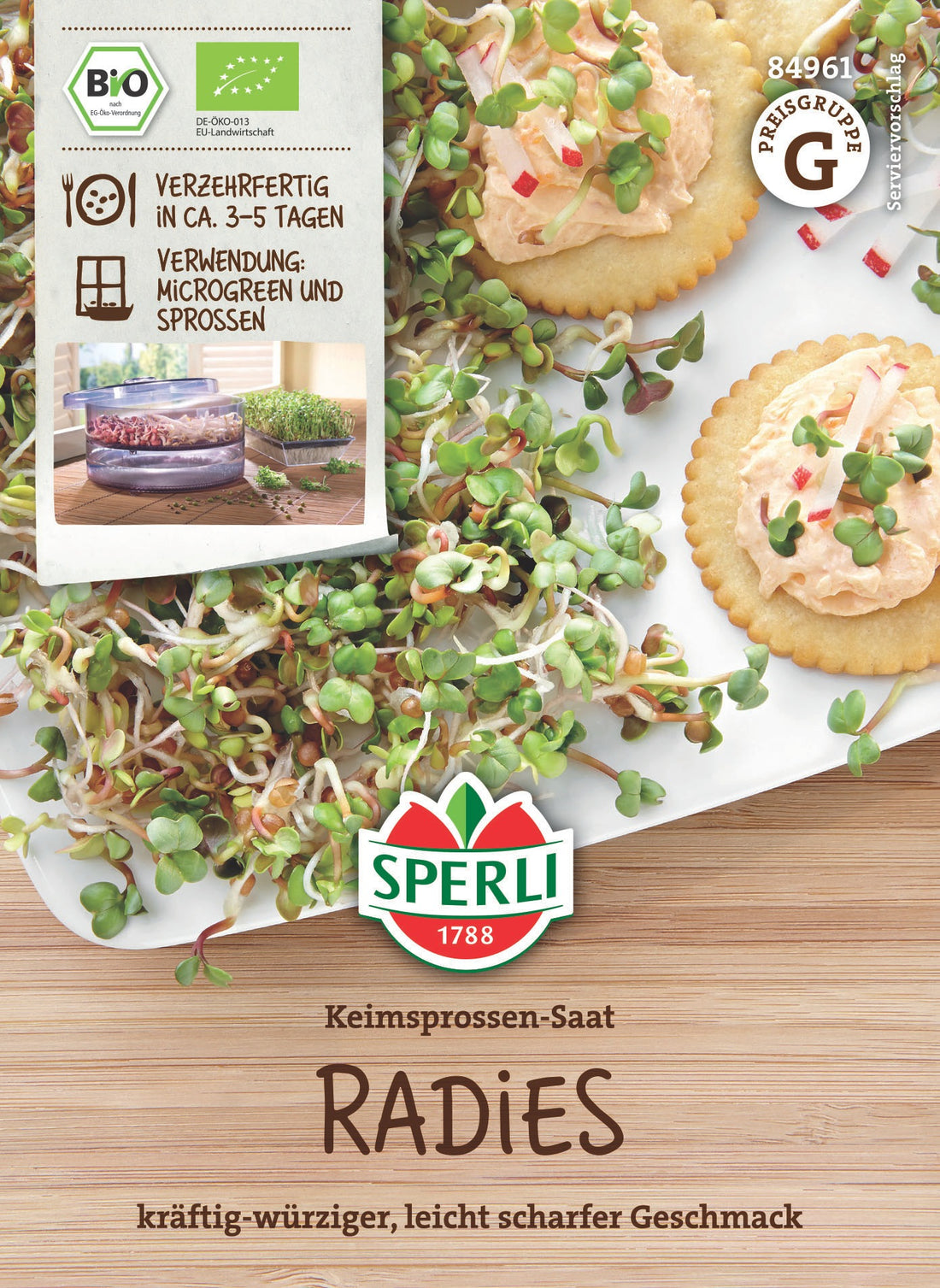 SPERLI BIO Keimsprossen Radies
