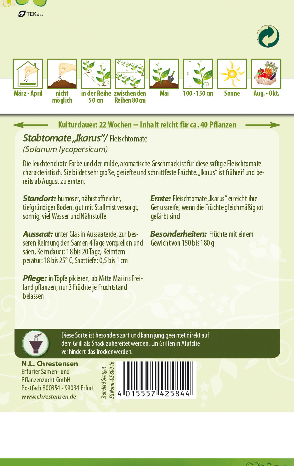 N.L. Chrestensen Stabtomate Ikarus