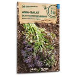 Samen Maier BIO Asia-Salat Purple Frills Blattsenf