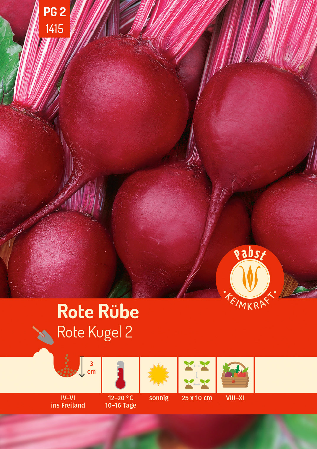 Pabst Keimkraft Rote-Beete Rote Kugel 2
