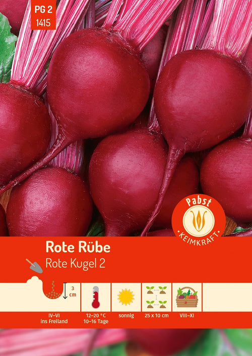 Pabst Keimkraft Rote-Beete Rote Kugel 2