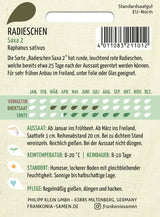 Frankonia Samen Radieschen Saxa 2