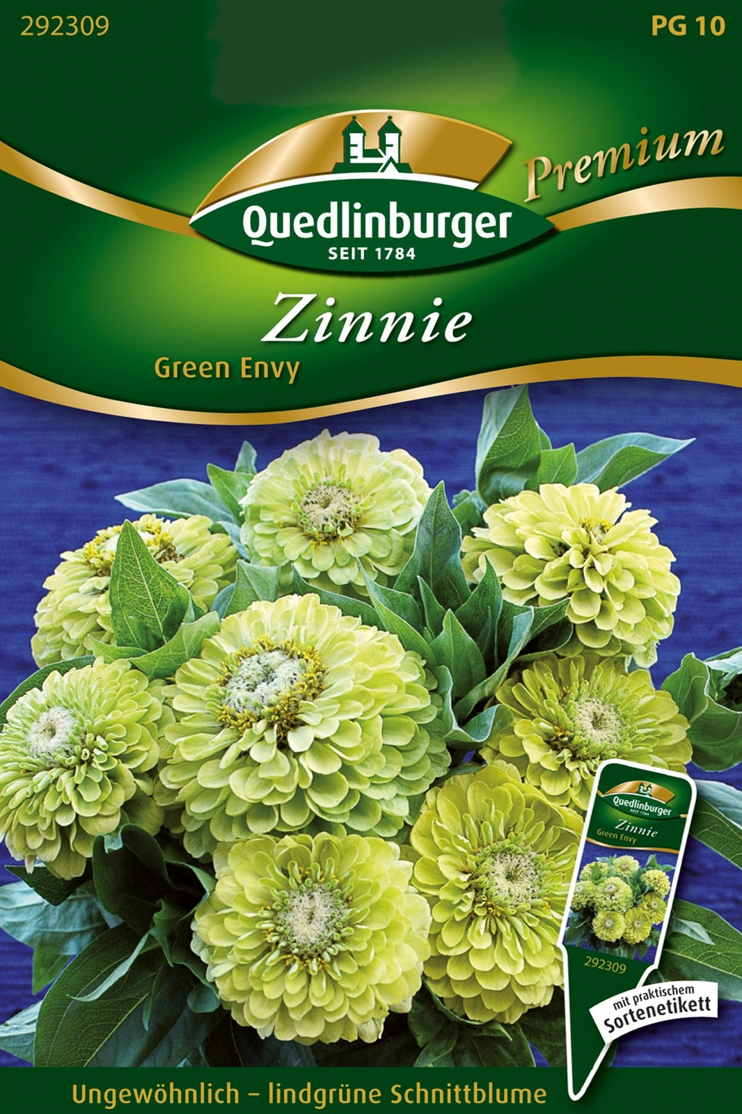 Quedlinburger Zinnie Green Envy