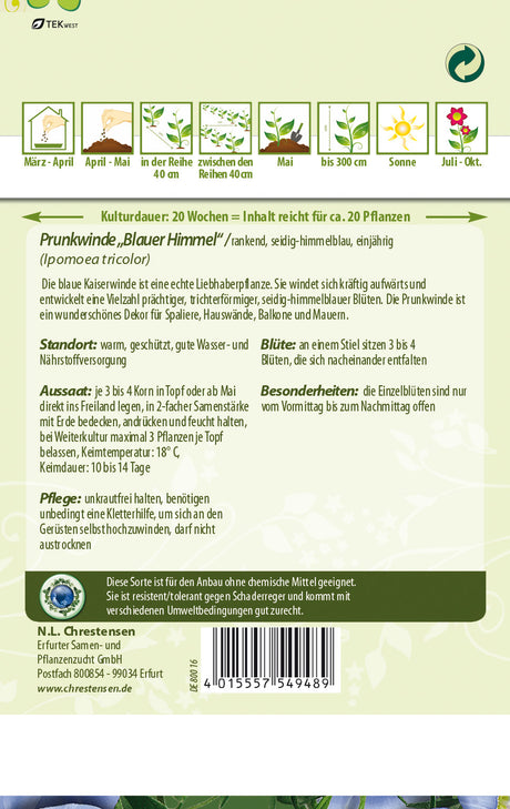 N.L. Chrestensen Prunkwinde Blauer Himmel