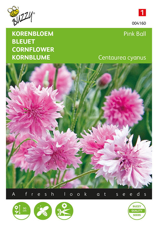 Buzzy Seeds Kornblume Pink Ball