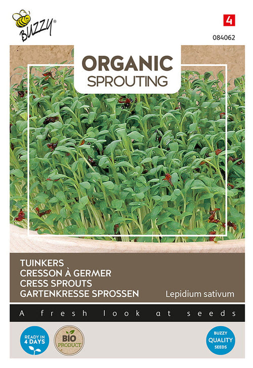 Buzzy Seeds BIO Keimsprossen Gartenkresse