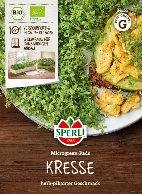 SPERLI BIO Microgreens Kresse Nachfüllpad