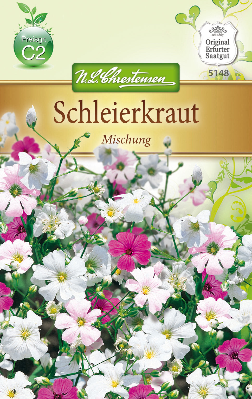 N.L. Chrestensen Gypsophila, einj. Schleierkraut, einjährig, Mischung