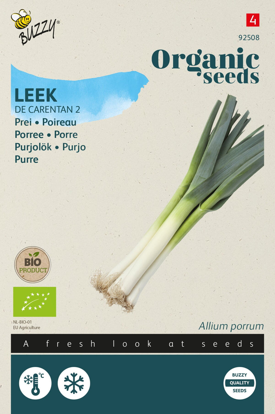 Buzzy Organic Seeds BIO Porree De Carentan 2