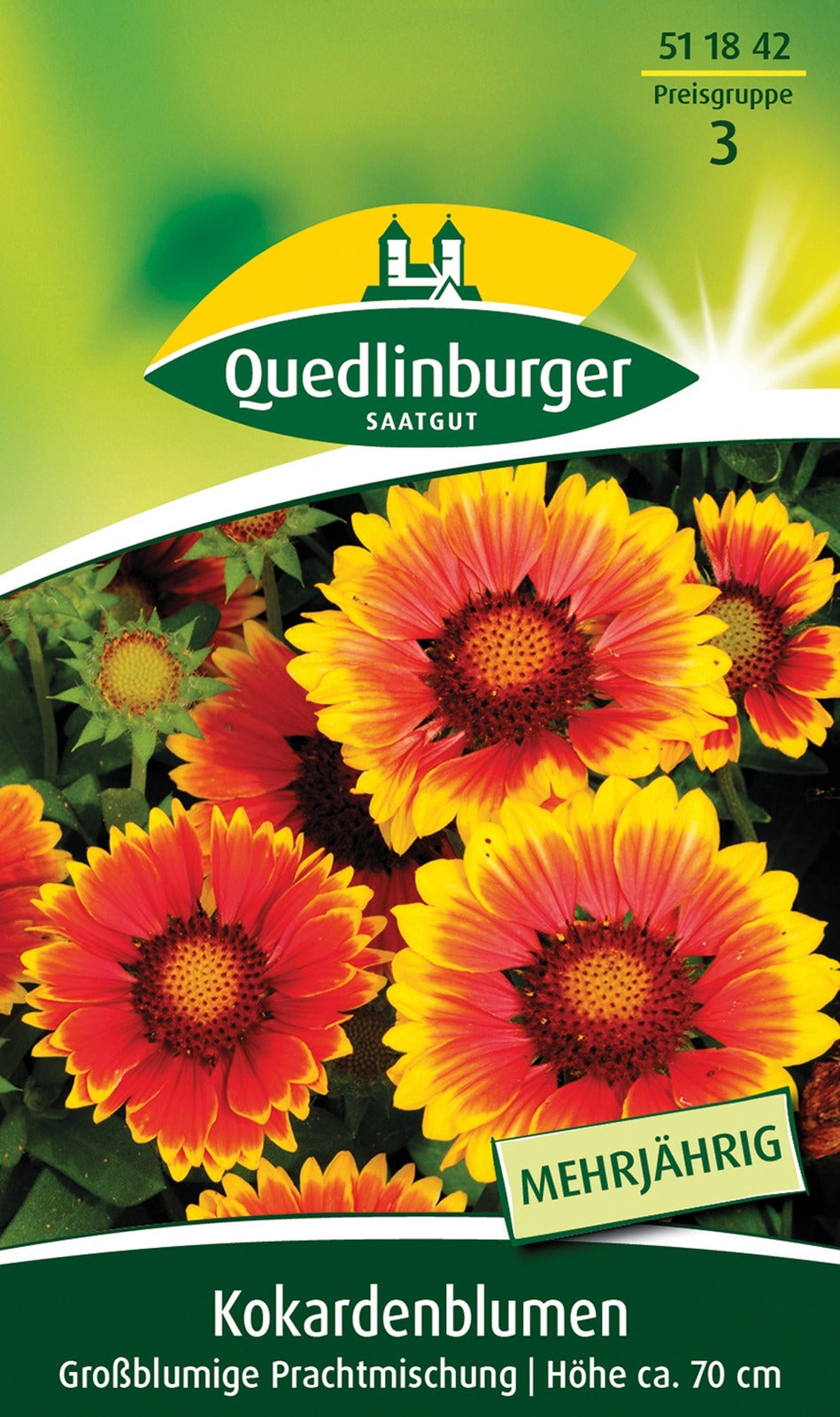 Quedlinburger Kokardenblume großblumige Prachtmischung