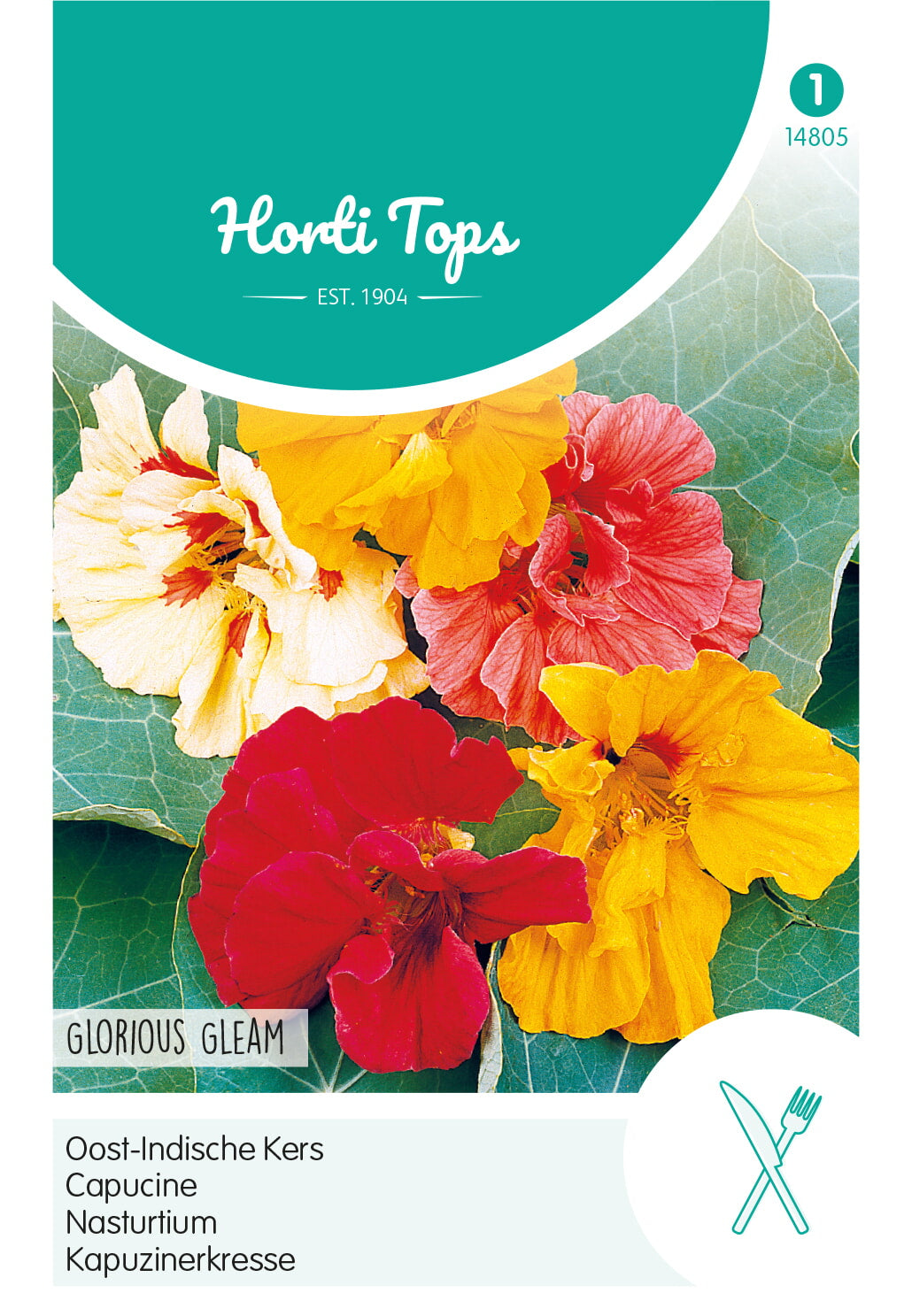 Horti Tops Große Kapuzinerkresse Gefüllte Glorious Gleam Mischung
