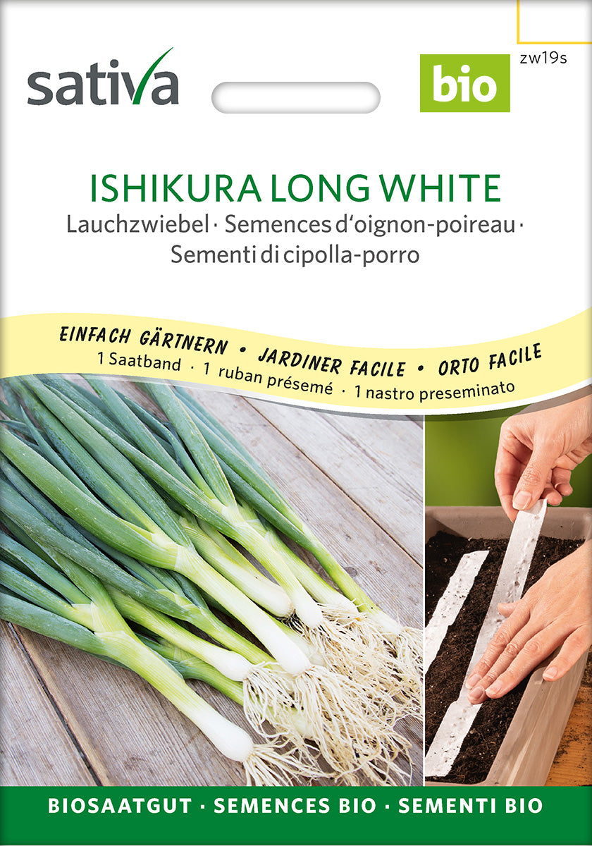 Sativa Lauchzwiebel Ishikura Long White Saatband