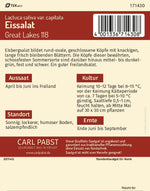 Pabst Keimkraft Eisbergsalat Great Lakes 118