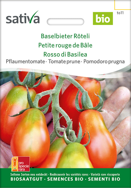 Sativa Pflaumentomate Baselbieter Röteli