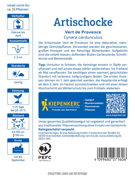 Kiepenkerl Artischocken Vert de Provence