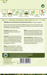 N.L. Chrestensen Wildblumenmischung mit Kräutern für die Naturwiese