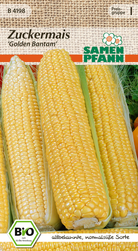 Samen Pfann BIO Zuckermais Golden Bantam