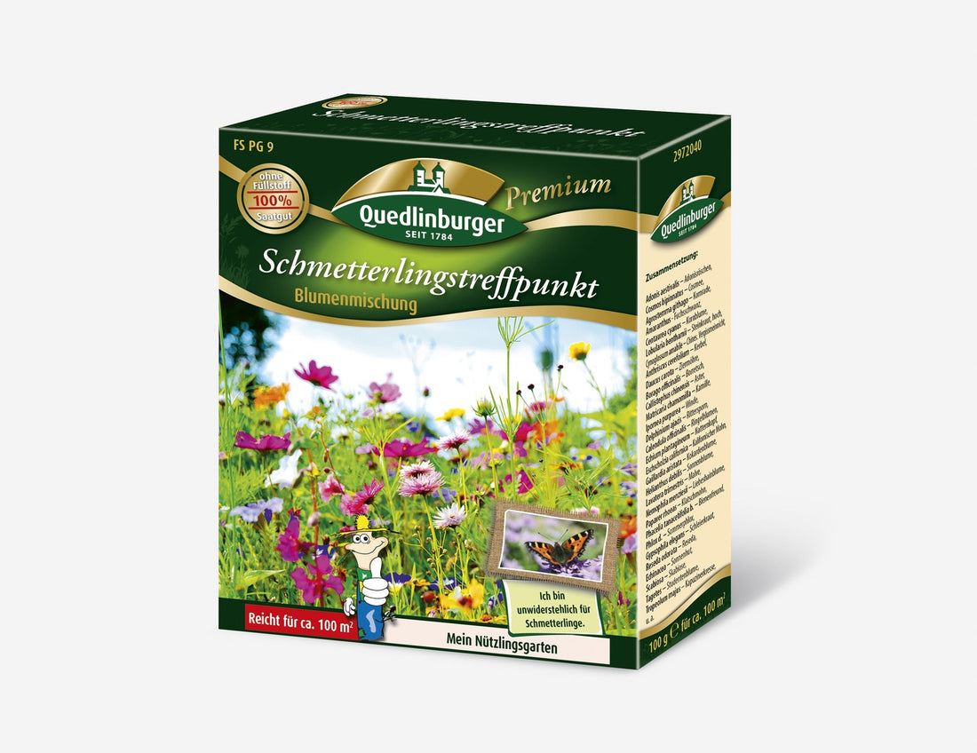 Quedlinburger Blumenmischung Schmetterlingstreffpunkt  Faltschachtel