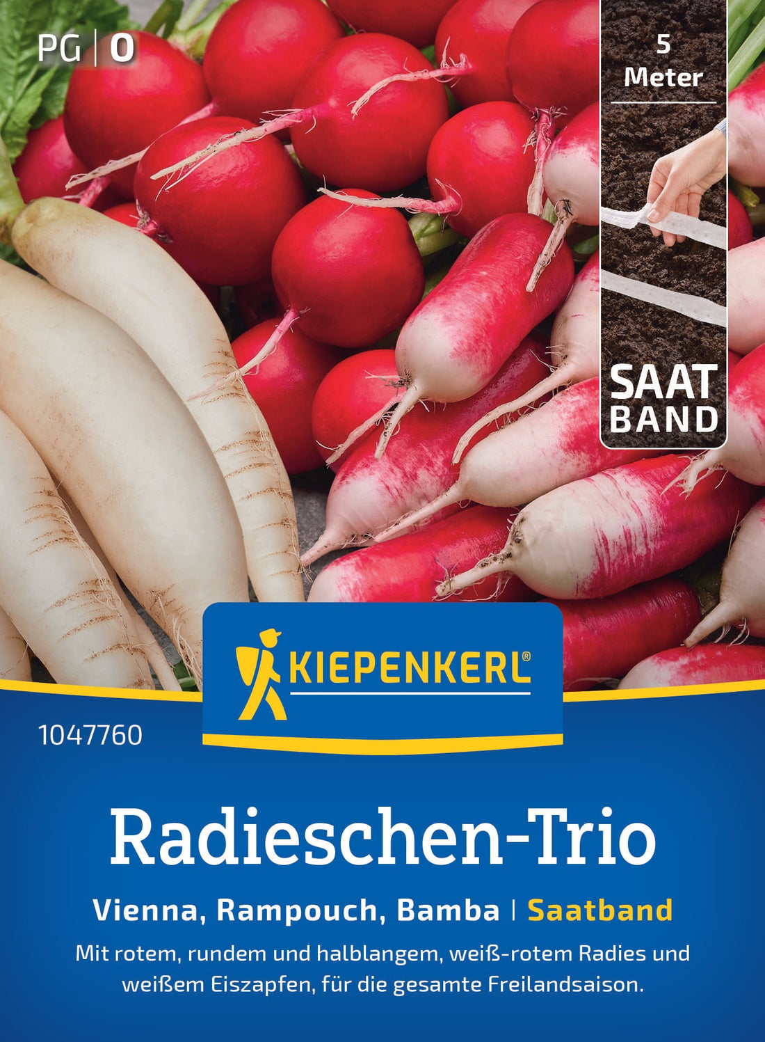 Kiepenkerl Radieschen Vienna, Rampouch, Bamba Saatband