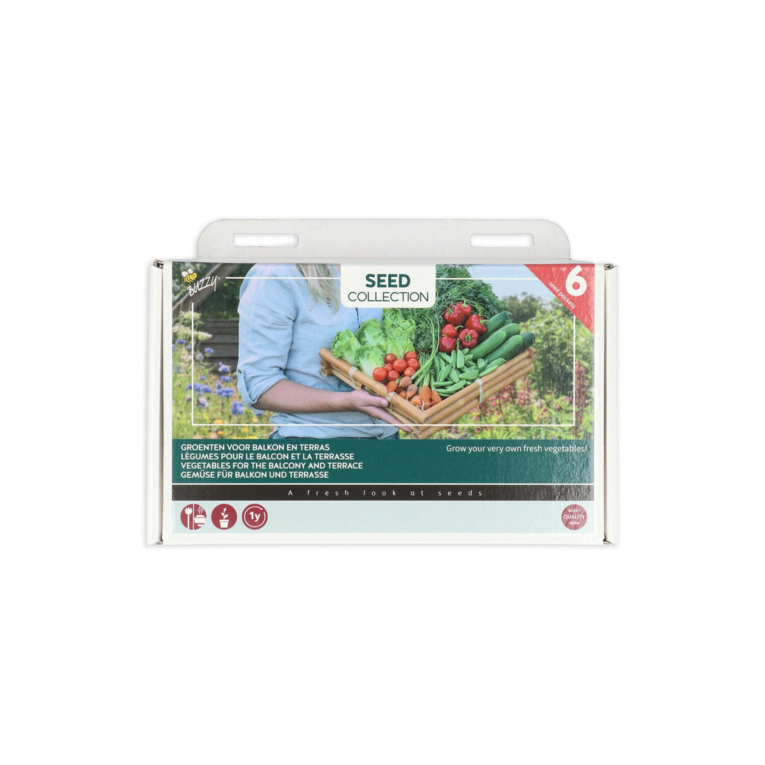 Buzzy Seeds Gemüse-Mischung Gemüse für Balkon und Terrasse
