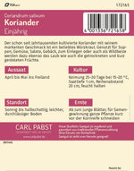 Pabst Keimkraft Koriander Einjährig