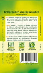 Quedlinburger Freiland-Einlegegurke Vorgebirgstrauben