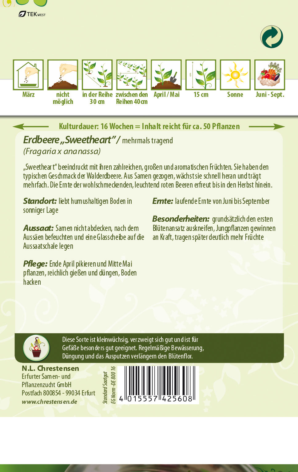 N.L. Chrestensen Erdbeere Sweetheart