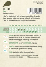 Frankonia Samen Rettich Rex