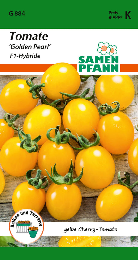 Samen Pfann Golden Pearl Cherrytomaten
