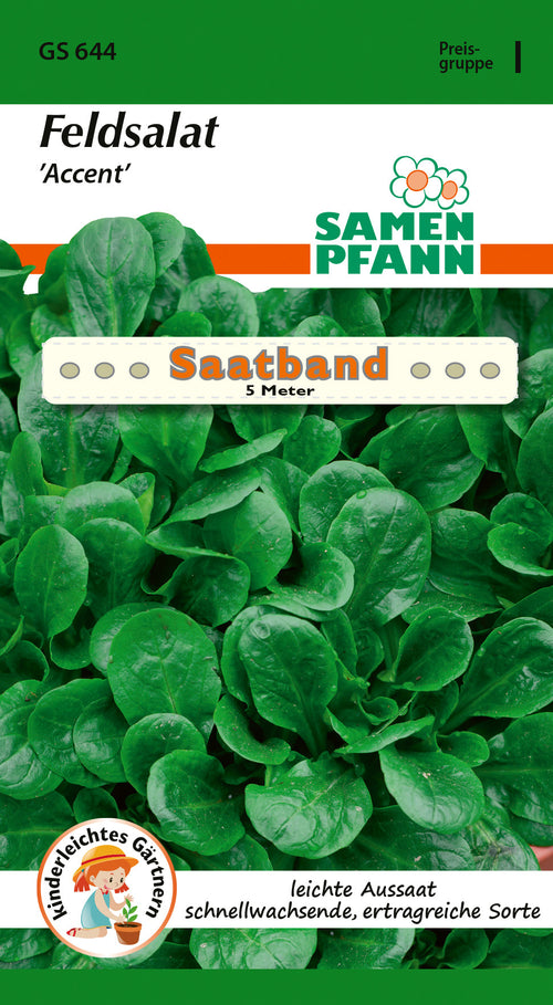 Samen Pfann Feldsalat Accent Saatband