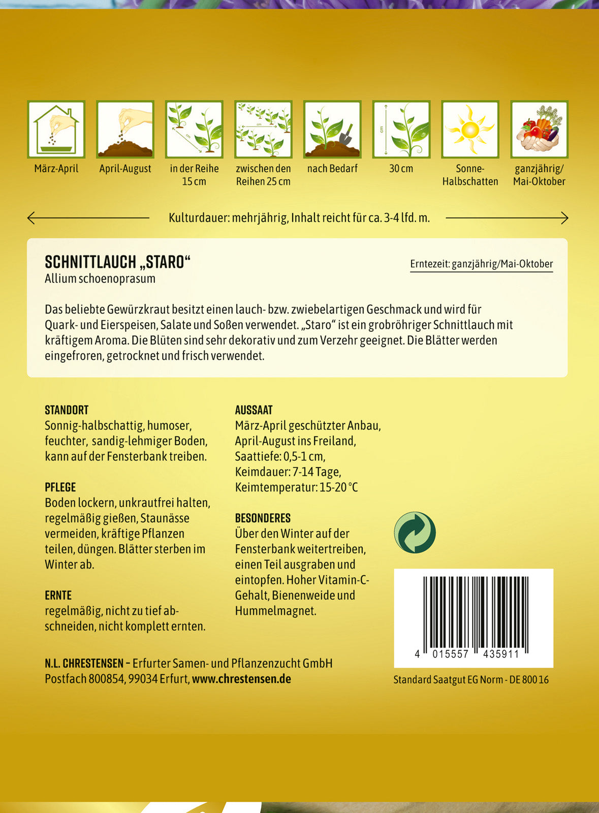N.L. Chrestensen Schnittlauch Staro
