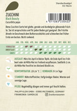 Frankonia Samen Zucchini Black Beauty