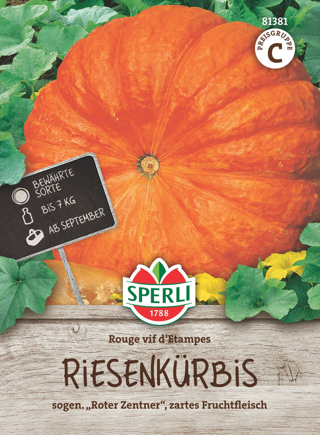 SPERLI Riesenkürbis Rouge vif d'Etampes