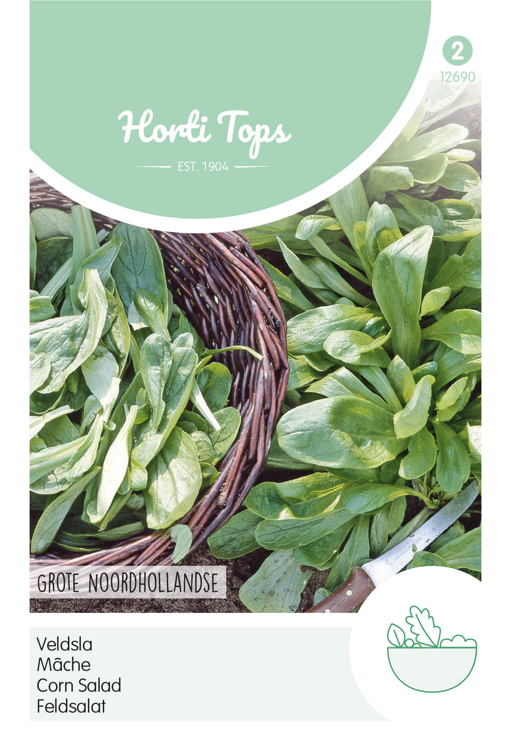 Horti Tops Feldsalat Holländischer Breitblättriger
