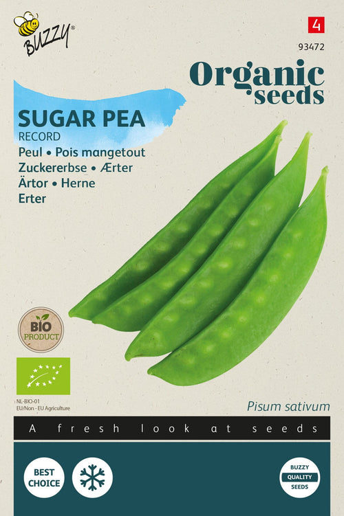 Buzzy Organic Seeds BIO Zuckererbse Record