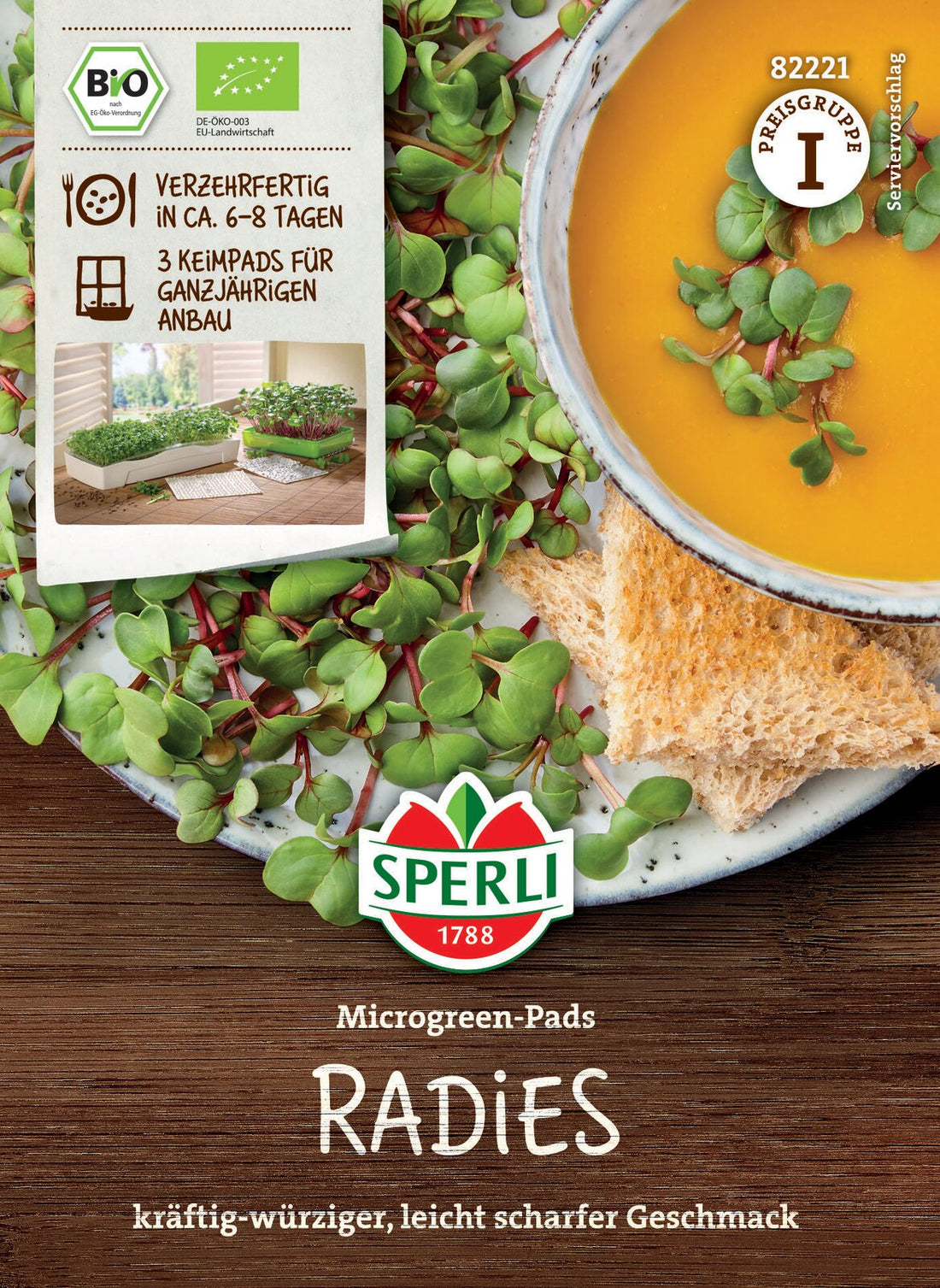 SPERLI BIO Microgreens Radies Nachfüllpad