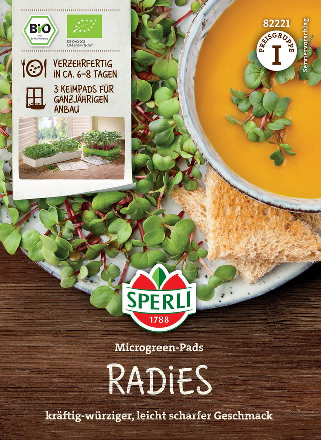SPERLI BIO Microgreens Radies Nachfüllpad