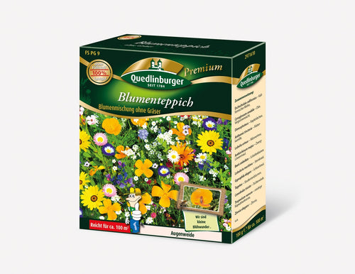 Quedlinburger Blumenmischung Blumenteppich Faltschachtel